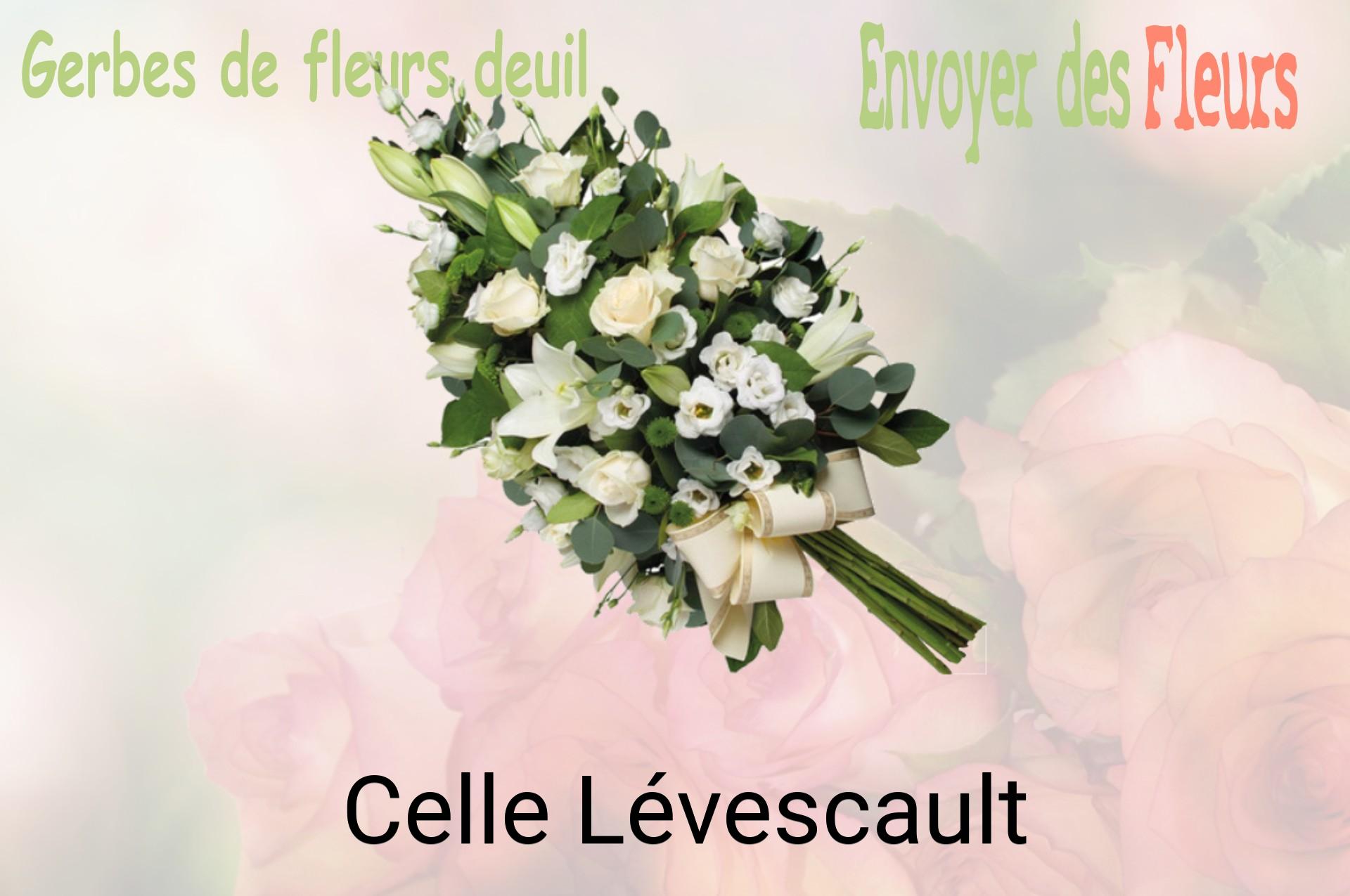 Gerbe de fleurs de deuil livrée à Celle-Lévescault